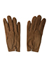 Hermes Suede Gloves, back view